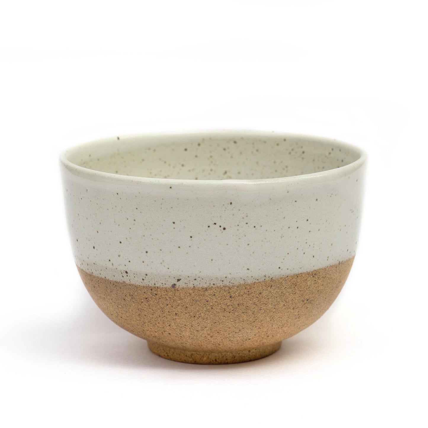 White Glaze Dipped Matcha Bowl - Heapwell Matcha