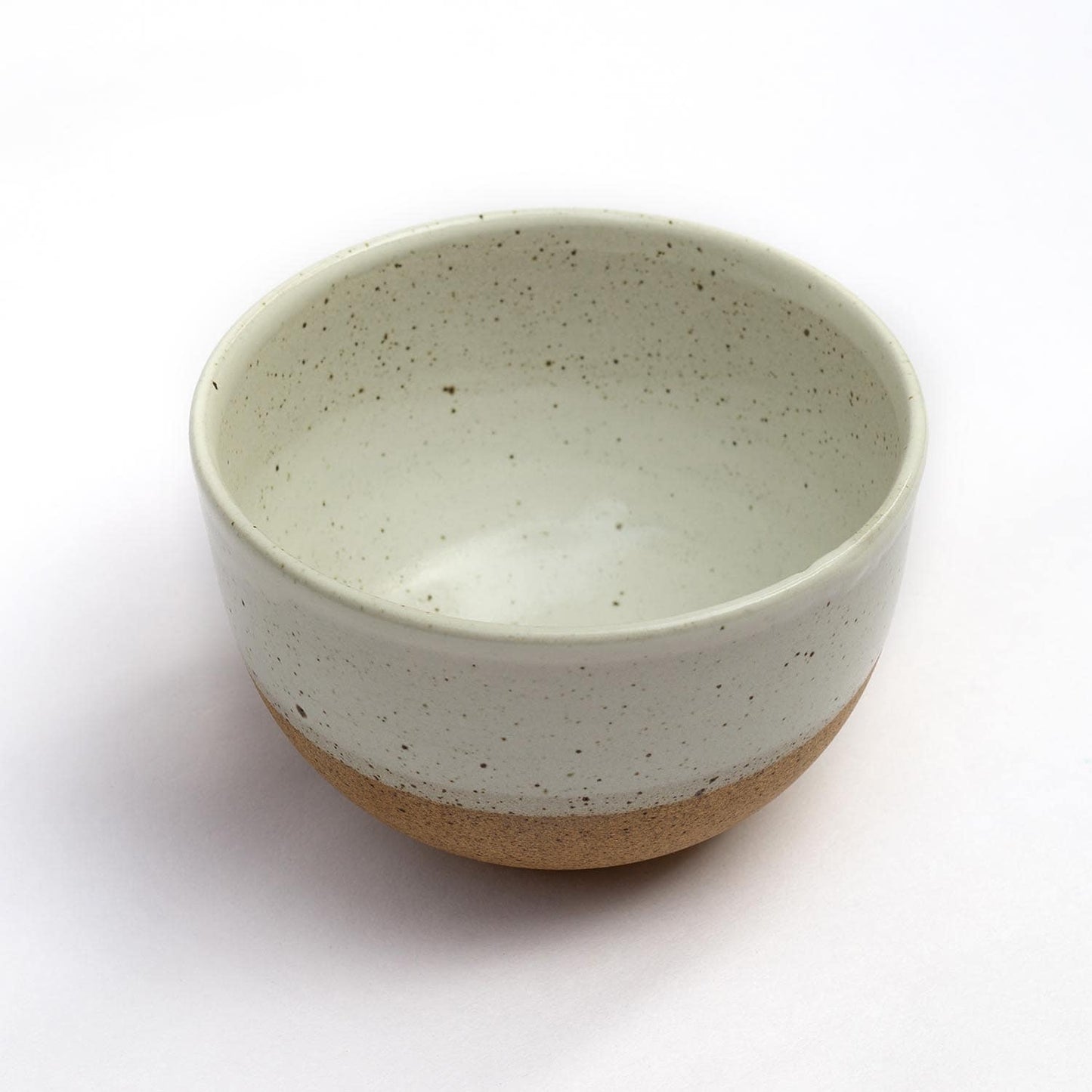White Glaze Dipped Matcha Bowl - Heapwell Matcha