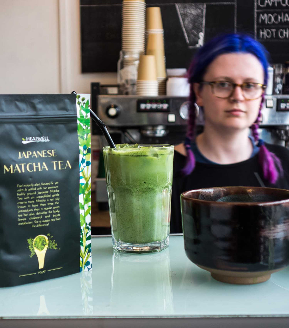 Matcha samples and Shoreditch cafe tasting