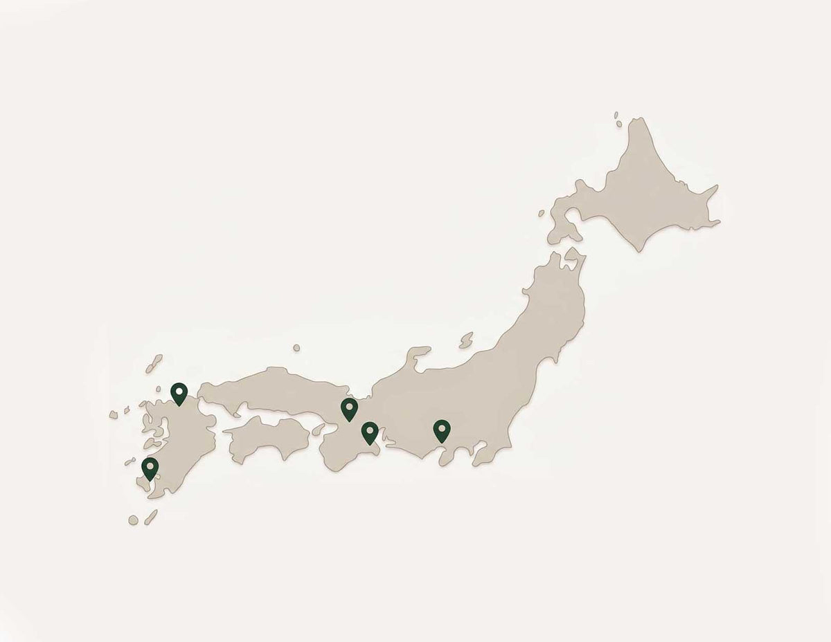 Heapwell producer regions across Japan