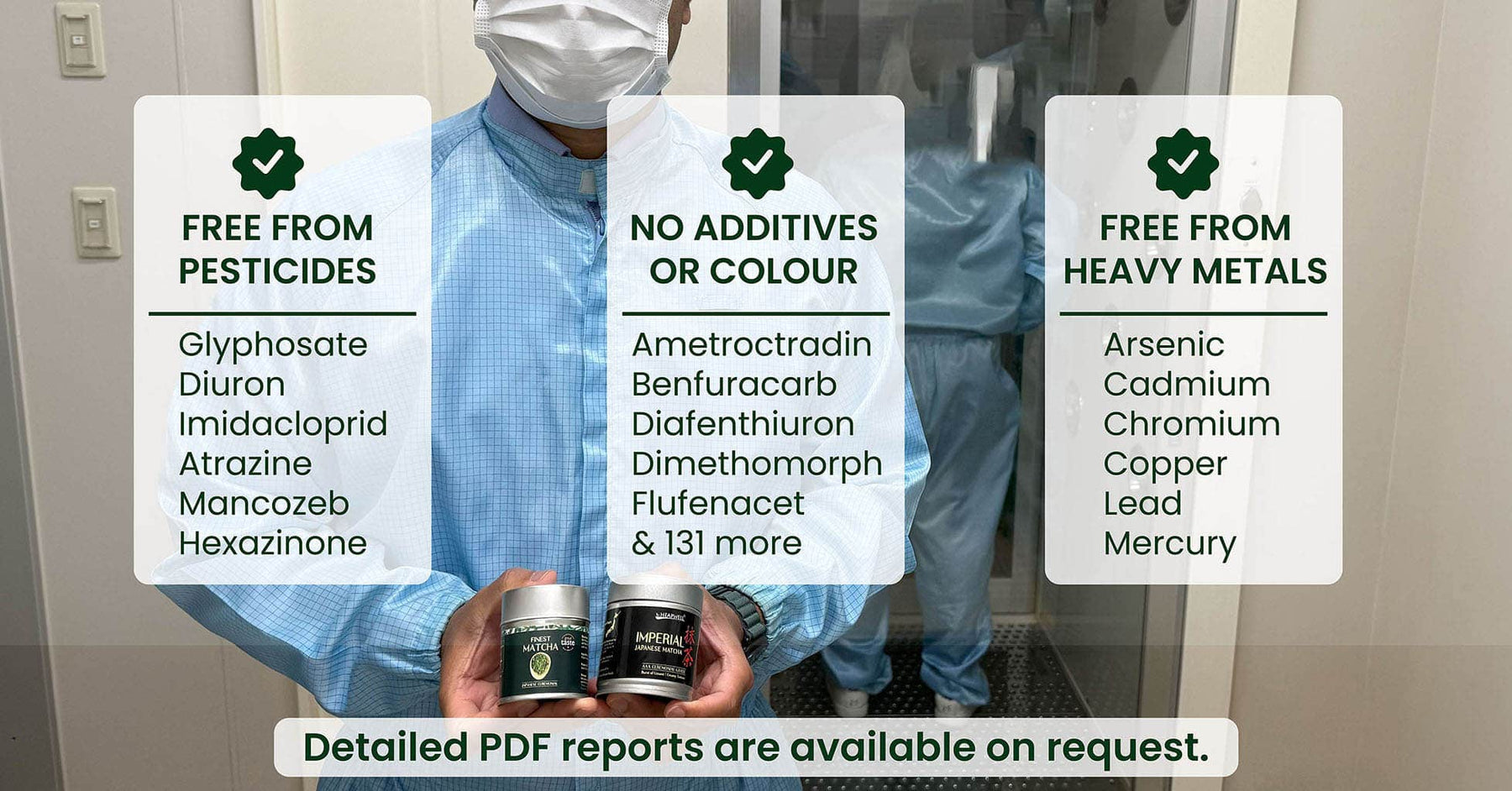 Heapwell matcha tin inside an FSSC 22000 certified facility