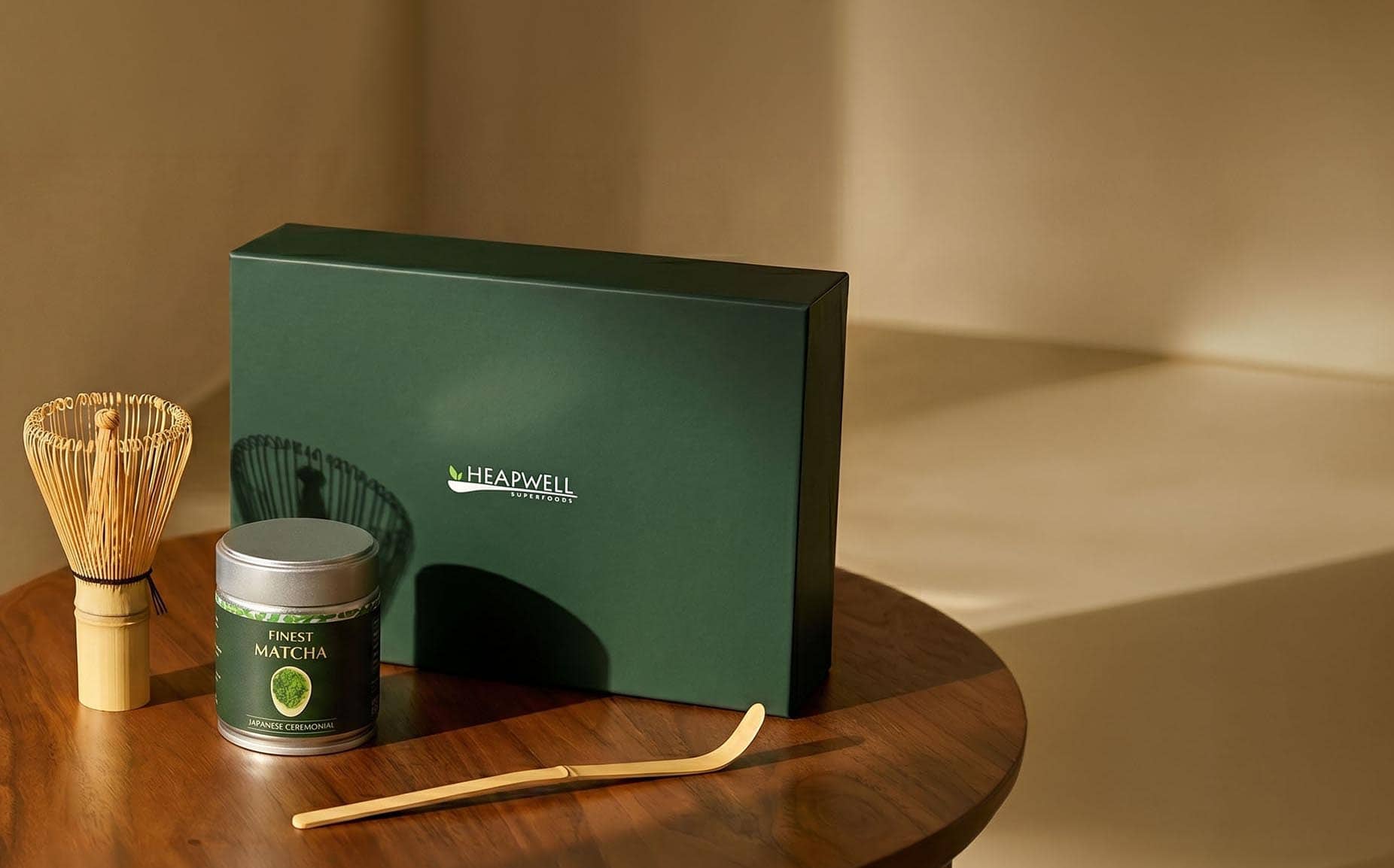 Heapwell Matcha tea set on a table
